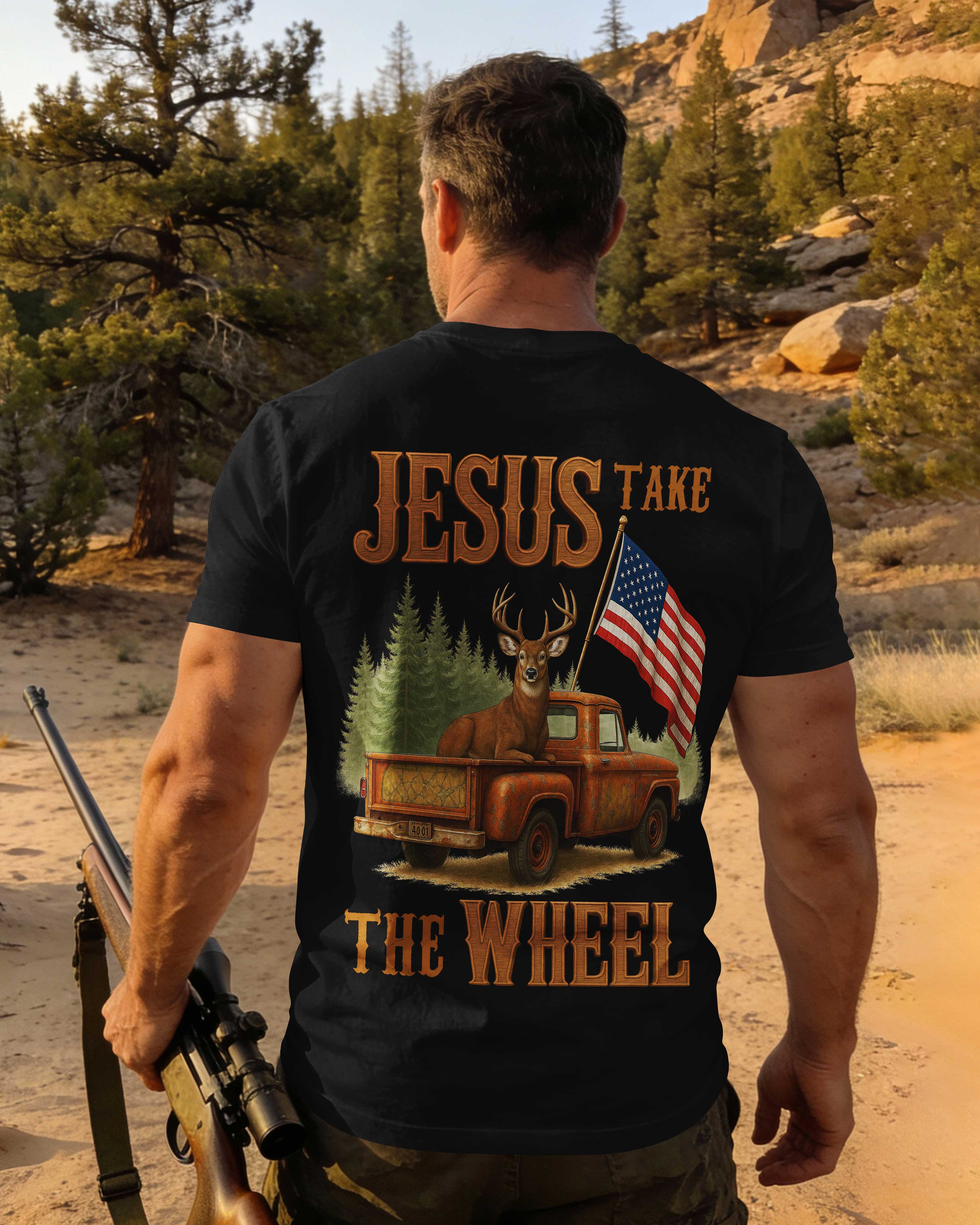 Jesus Take The Wheel All Over Print Long Sleeves Shirt