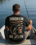 Hooked On Jesus All Over Print T-Shirt