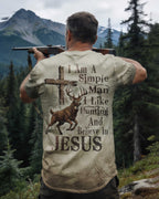 I Like Hunting And Believe In Jesus All Over Print T-Shirt