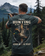I've Got Hunting In My Veins Jesus In My Heart T-Shirt