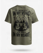 I've Got Hunting In My Veins And Jesus In My Heart Custom Name T-Shirt