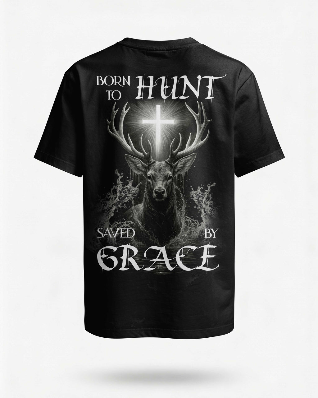Born To Hunt Saved By Grace T-Shirt