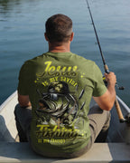Jesus Is My Savior Fishing Is My Therapy Shirt