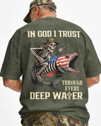 In God I Trust Through Every Deep Water All Over Print T-Shirt