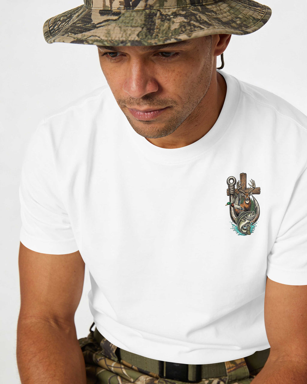 Woods Or Water I Walk With Jesus T-Shirt