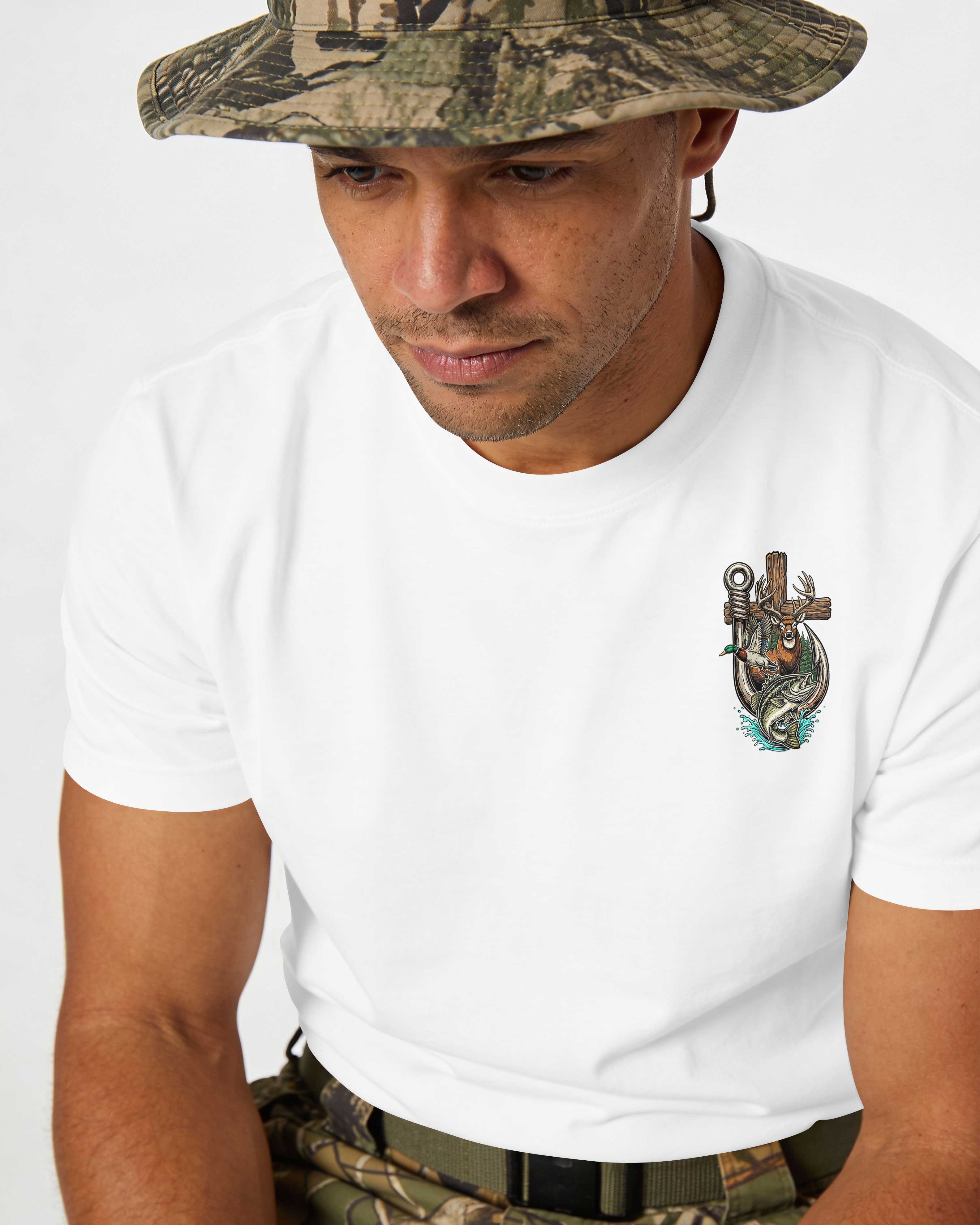 Woods Or Water I Walk With Jesus T-Shirt