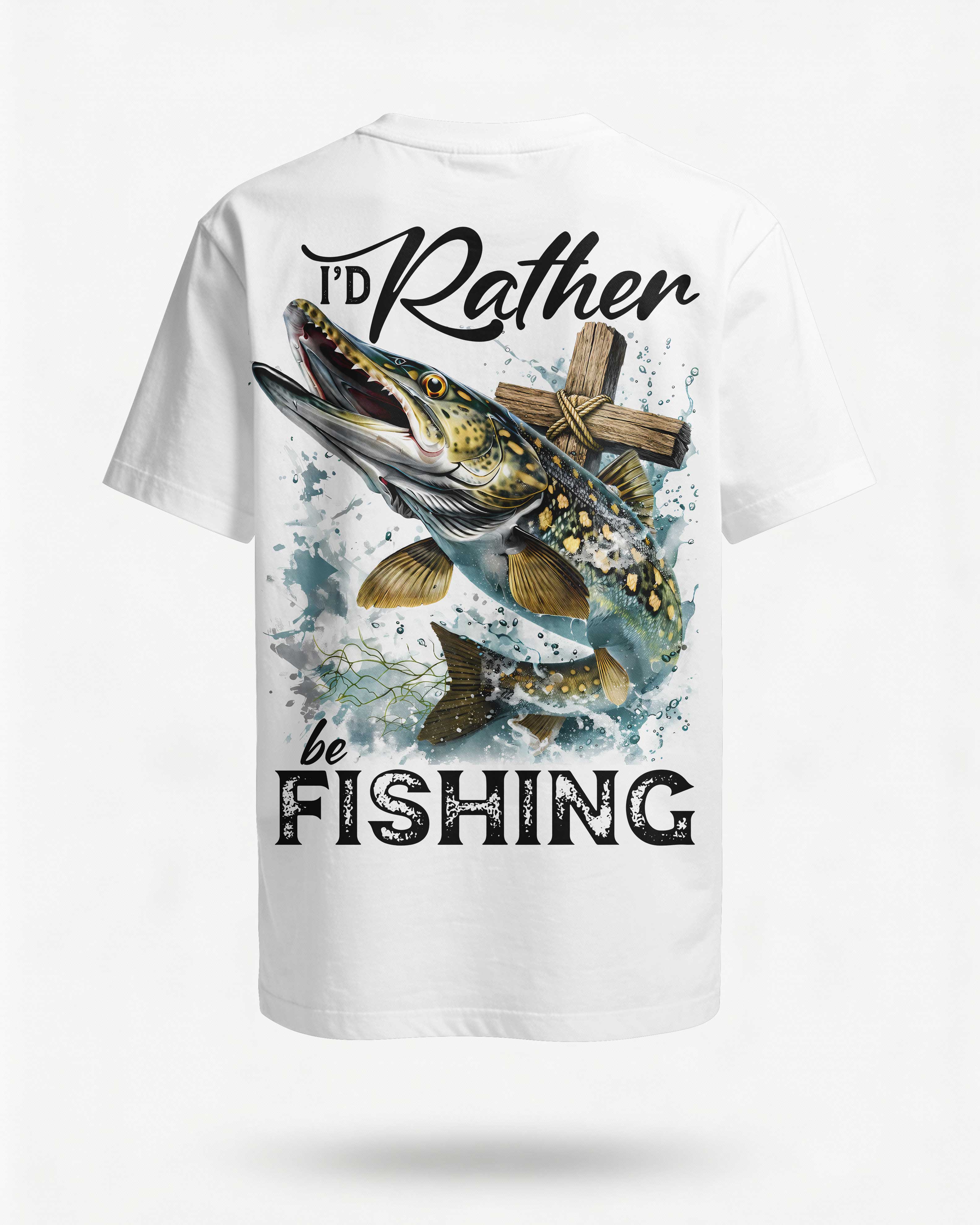 I'd Rather Be Fishing T-Shirt Main image