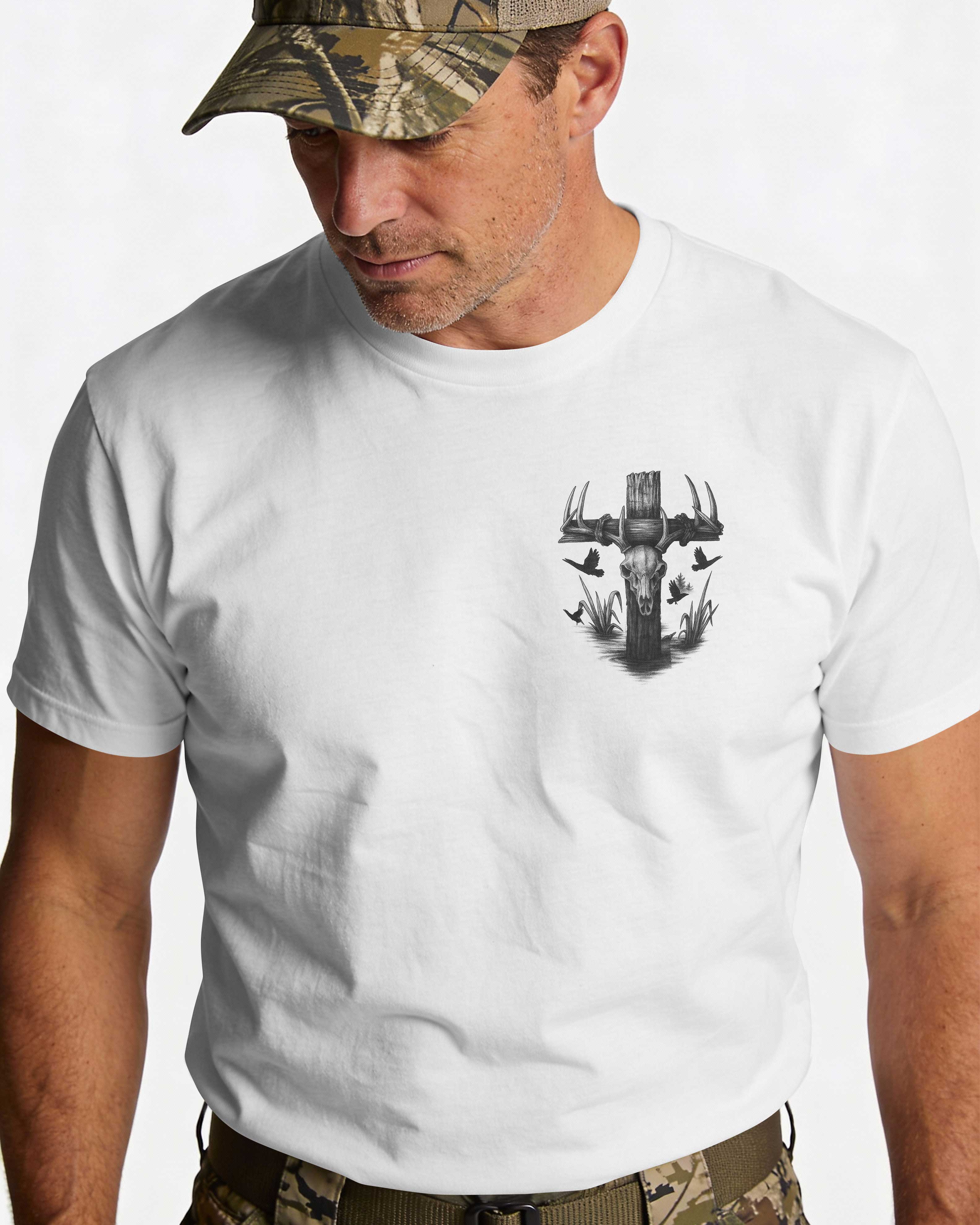 I Am A Simple Man I Like Hunting And Believe In Jesus T-Shirt