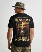 I've Got Hunting In My Veins And Jesus In My Heart All Over Print T-Shirt