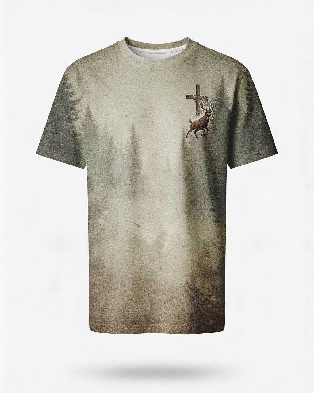 I Like Hunting And Believe In Jesus All Over Print T-Shirt