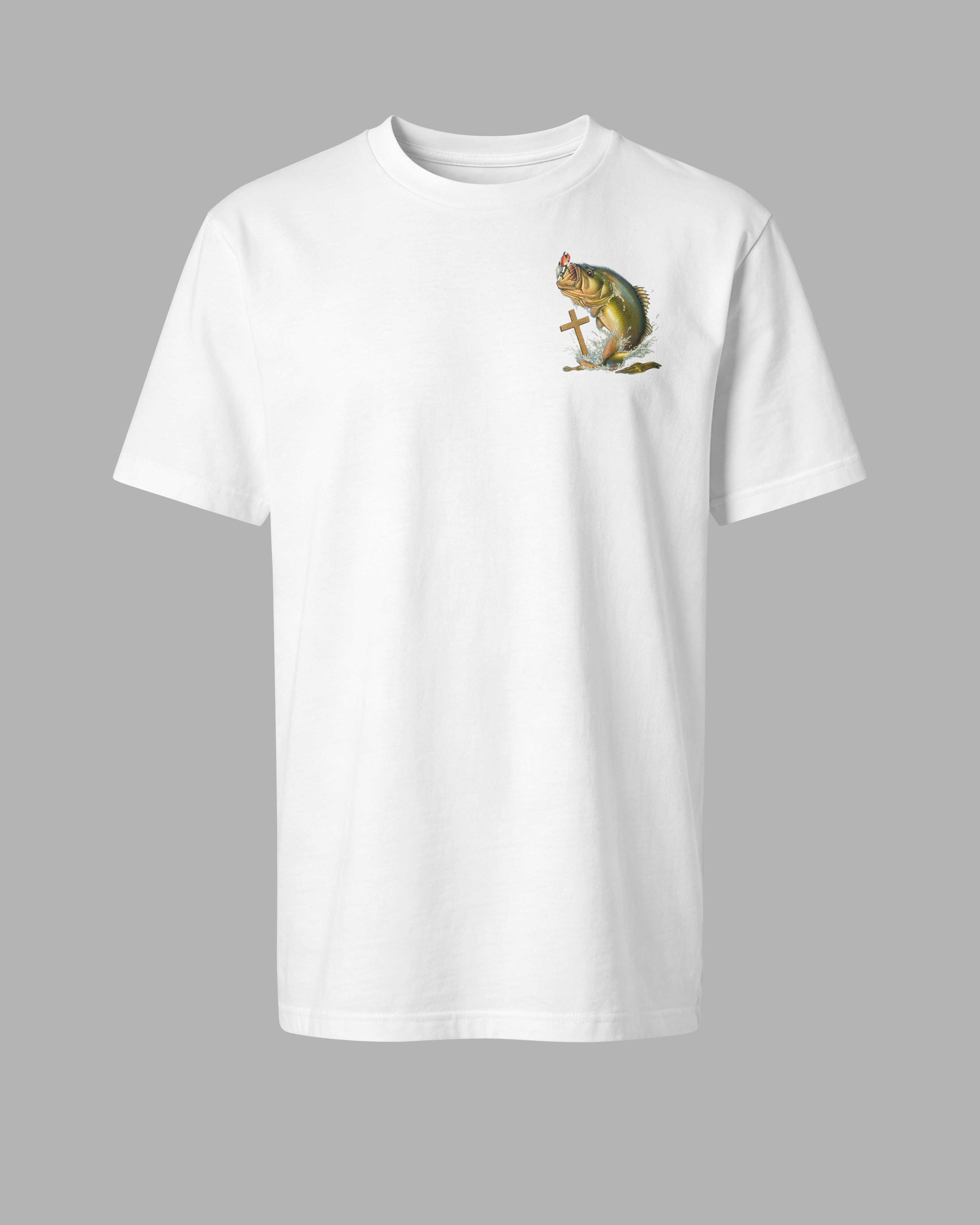 I Reel In Fish But Christ Reels In Me All Over Print T-Shirt Secondary image