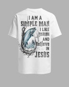 I Like Fishing And Believe In Jesus All Over Print T-Shirt