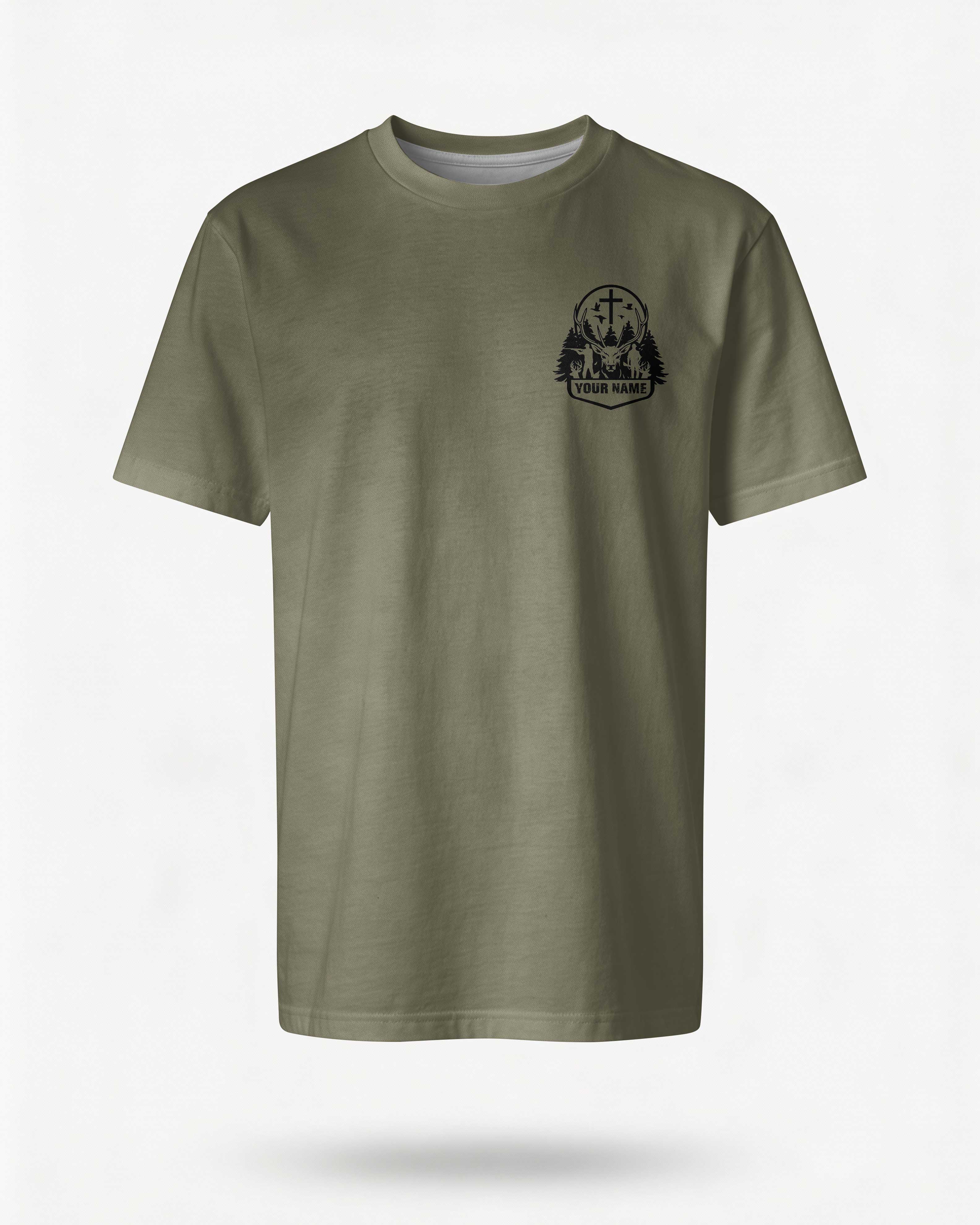 I've Got Hunting In My Veins And Jesus In My Heart Custom Name T-Shirt