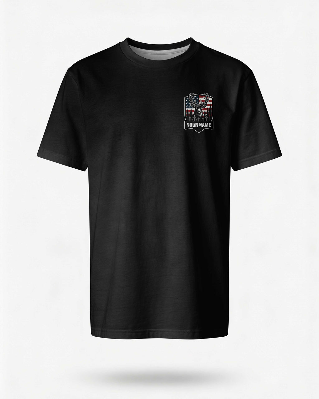 I Was Born To Hunt The Wild But Chosen To Follow The Cross Custom Name Custom Name T-Shirt