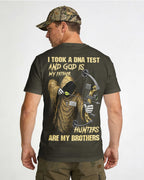 God is my Father Hunters are my brothers All Over Print Custom Name T-Shirt