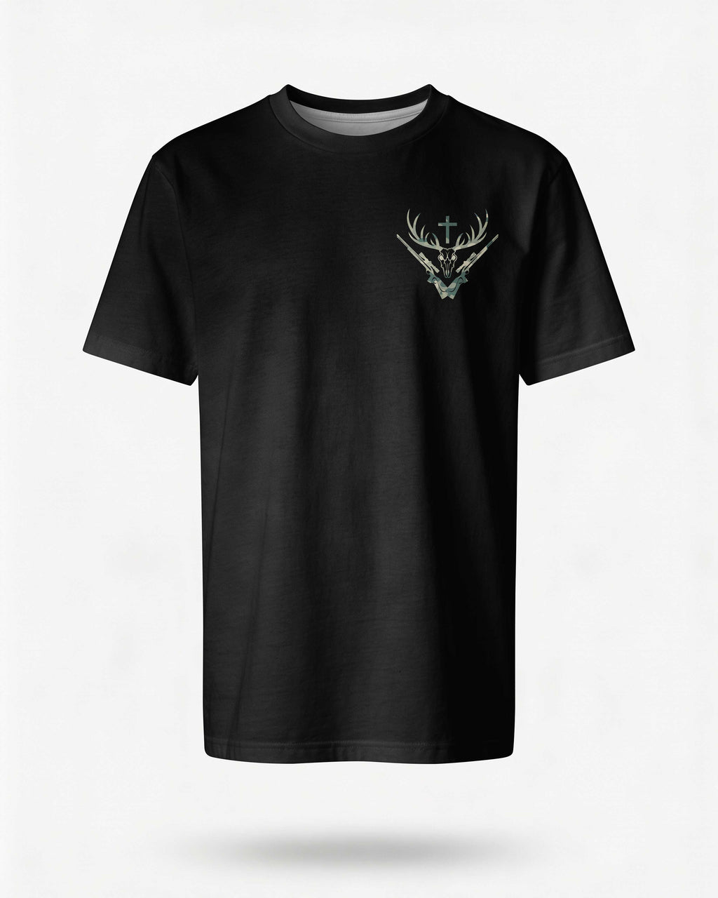 God First Family Second Then Hunting All Over Print T-Shirt