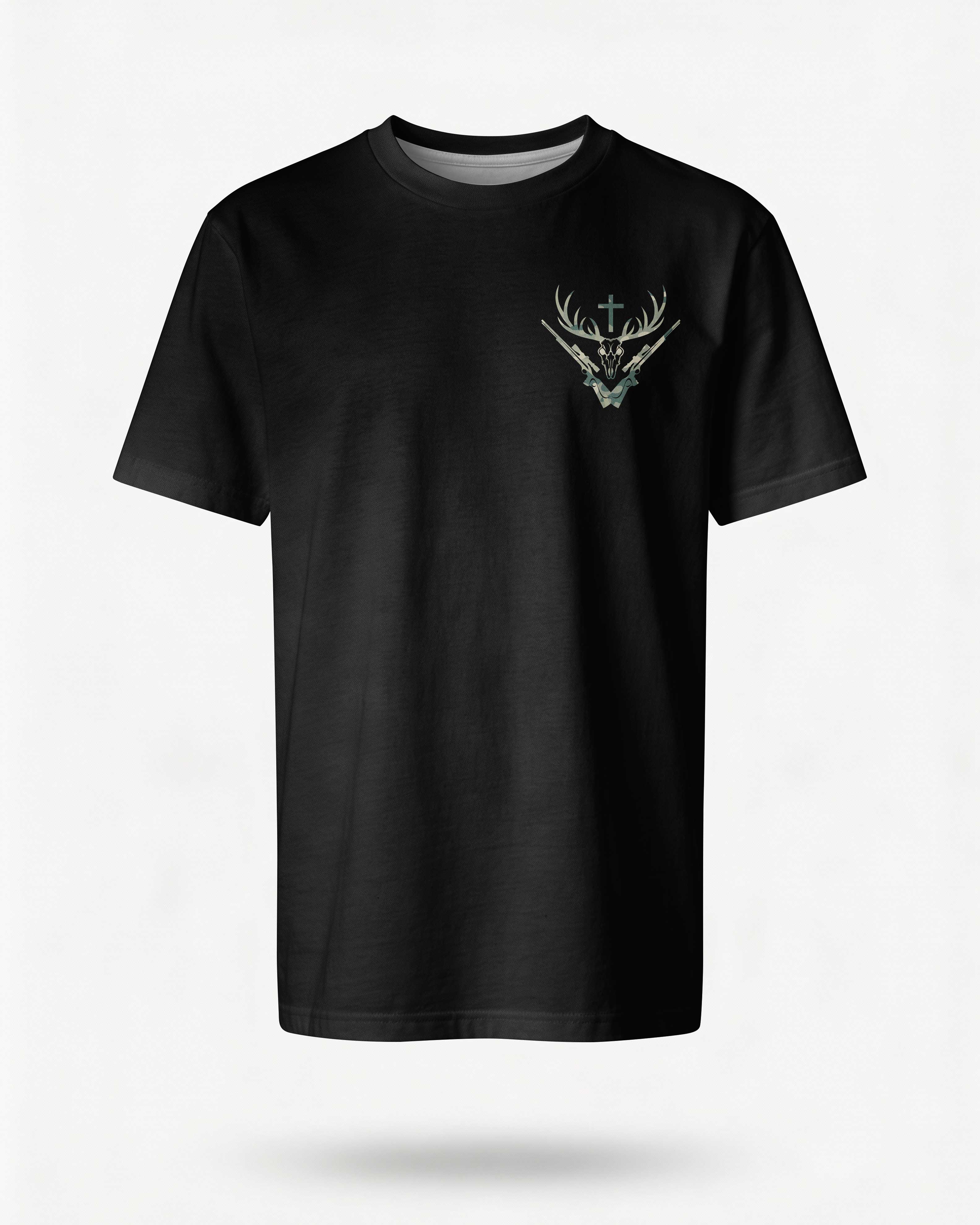 God First Family Second Then Hunting All Over Print T-Shirt