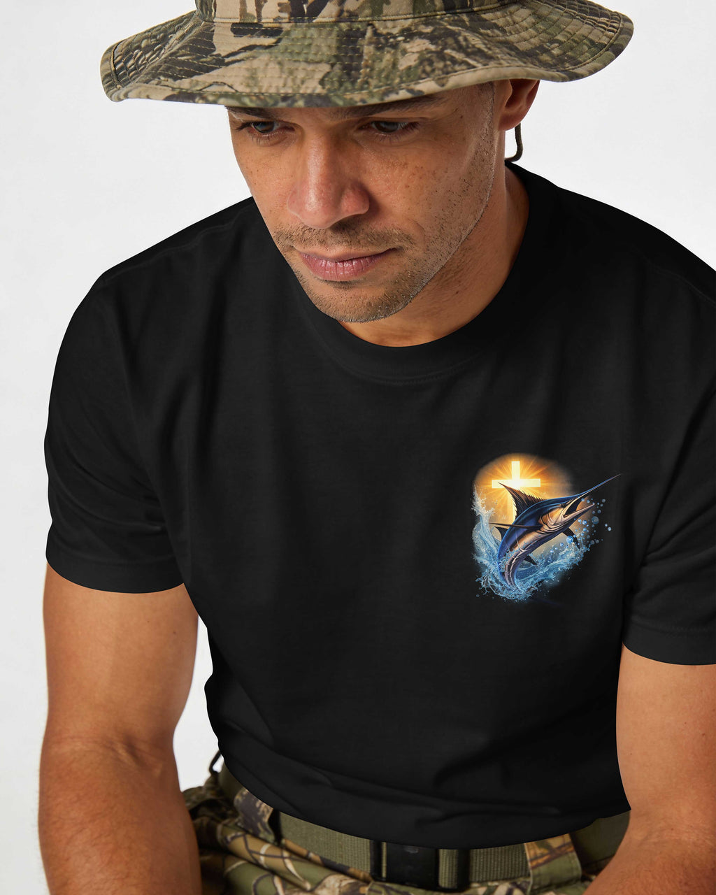 God Is My Savior Fishing Is My Therapy T-Shirt