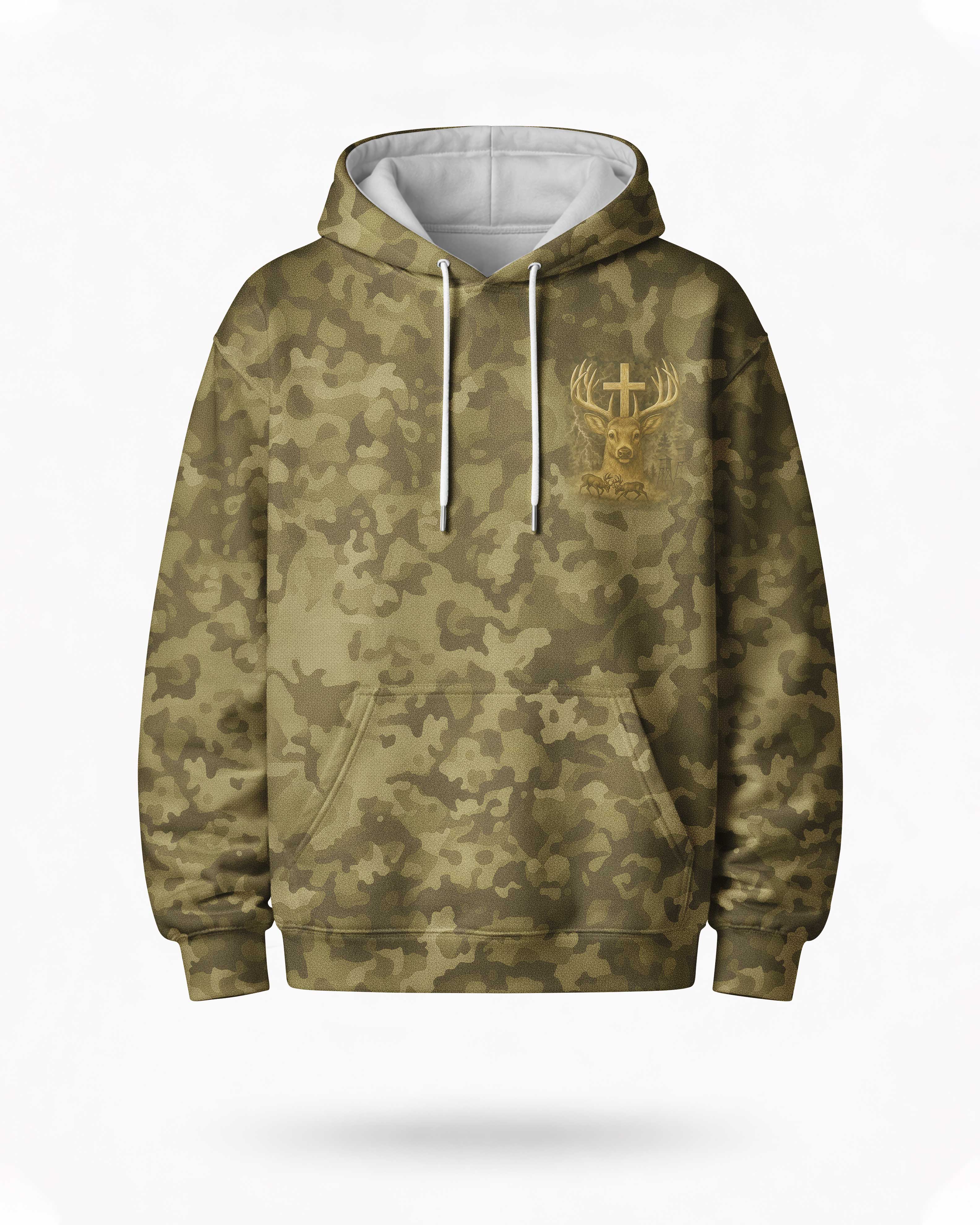 I've Got Hunting In My Veins And Jesus In My Heart Hoodie Secondary image