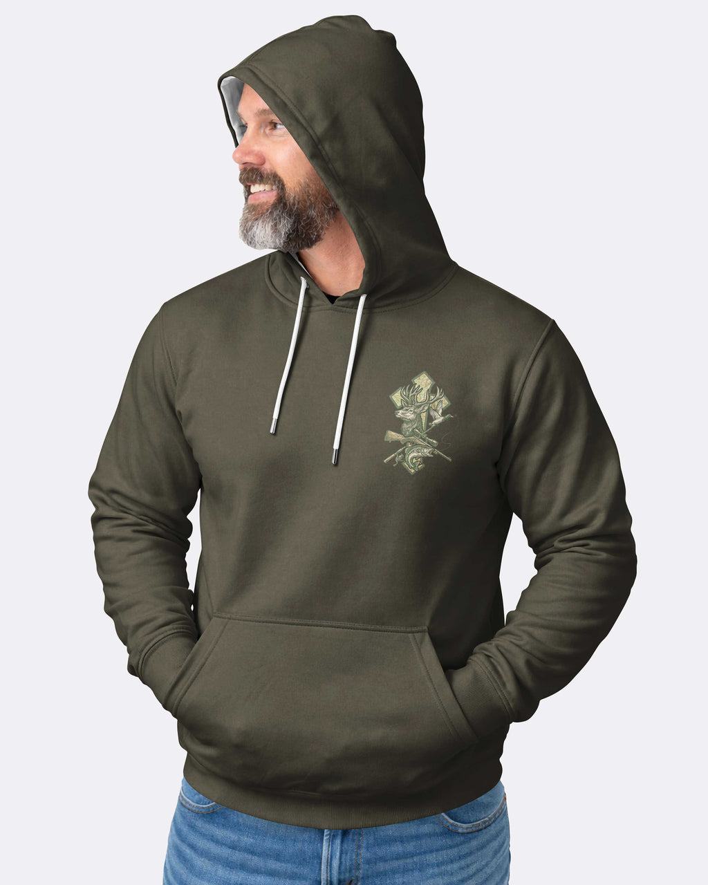 Blessed With Hunting And Fishing My Therapy From God Hoodie