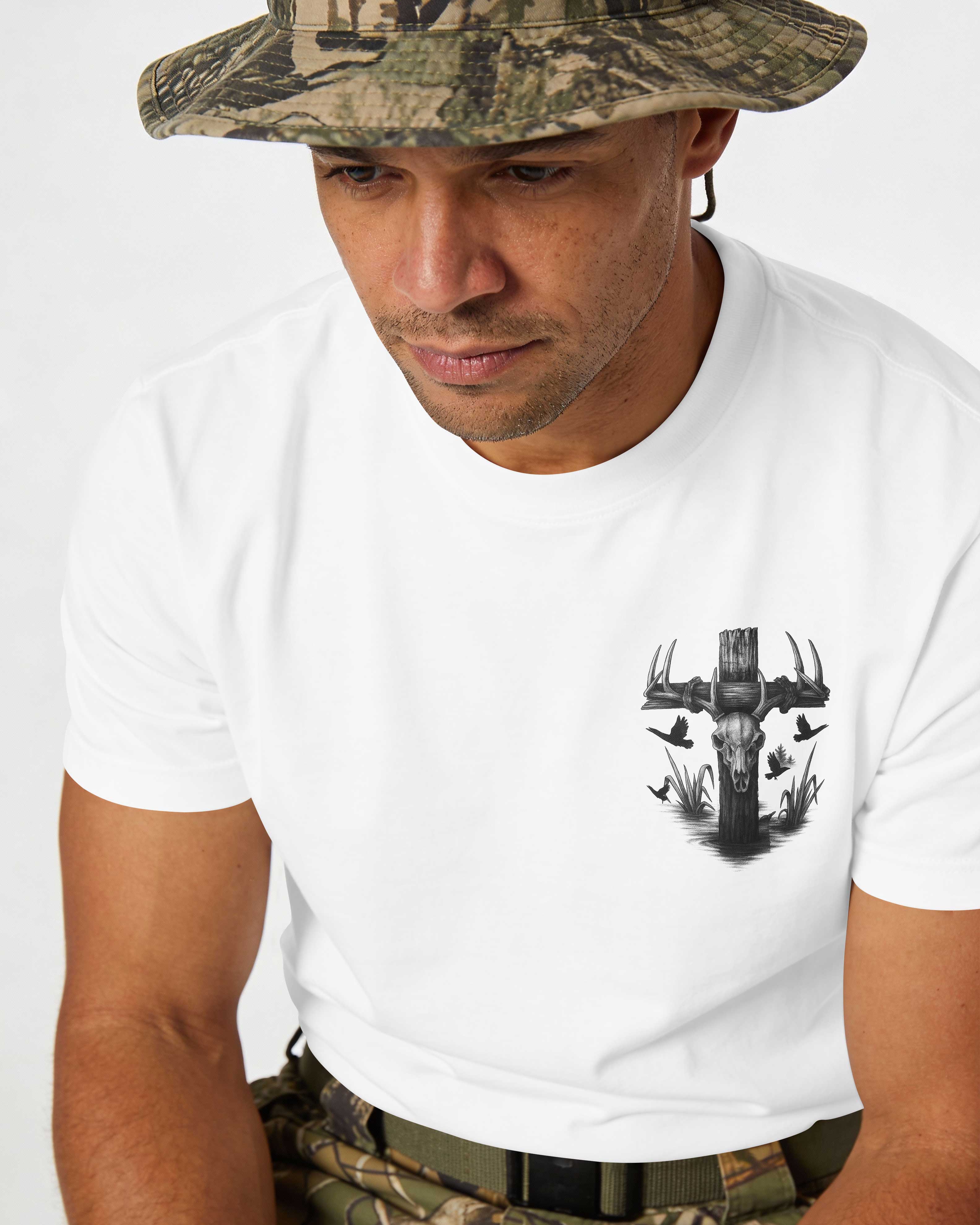 I Am A Simple Man I Like Hunting And Believe In Jesus T-Shirt