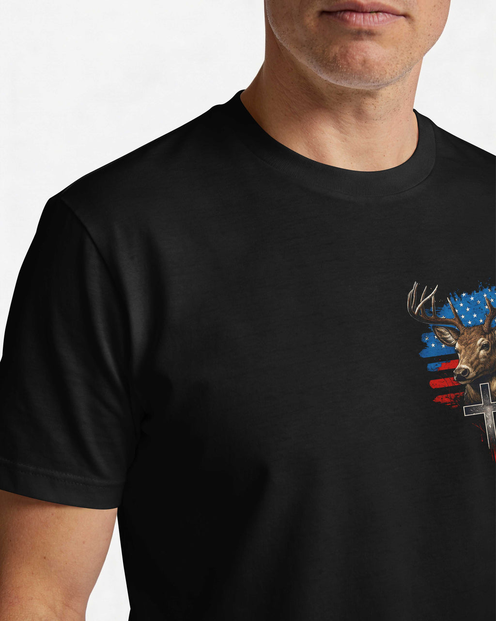 Hunter By Blood American By Birth Christian By Choice T-Shirt