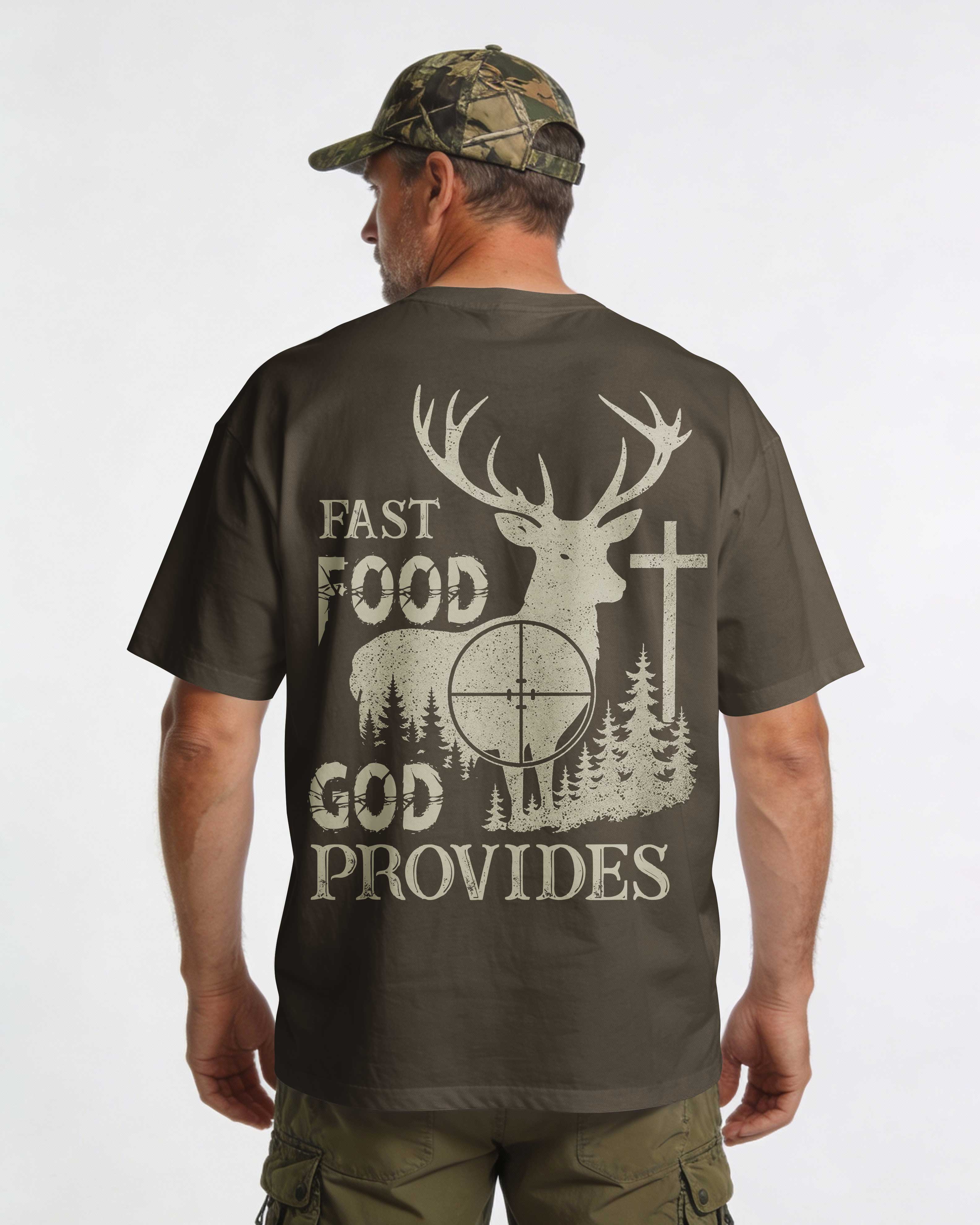 Fast Food God Provides Shirt