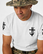 Jesus Made Me A Fisherman I Catch He Cleans All Over Print T-Shirt