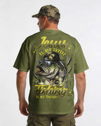 Jesus Is My Savior Fishing Is My Therapy Shirt