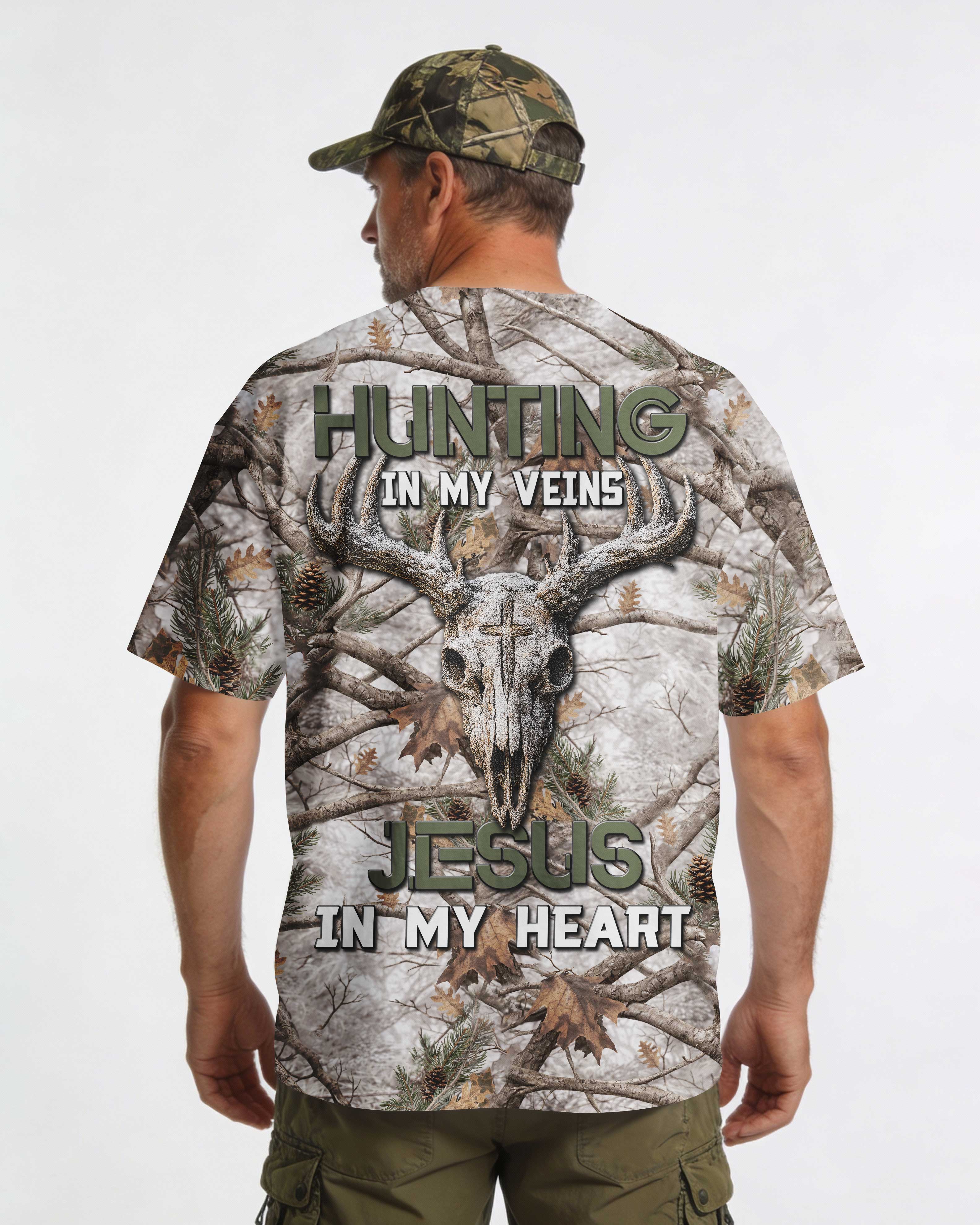 Hunting In My Veins Jesus In My Heart T-Shirt