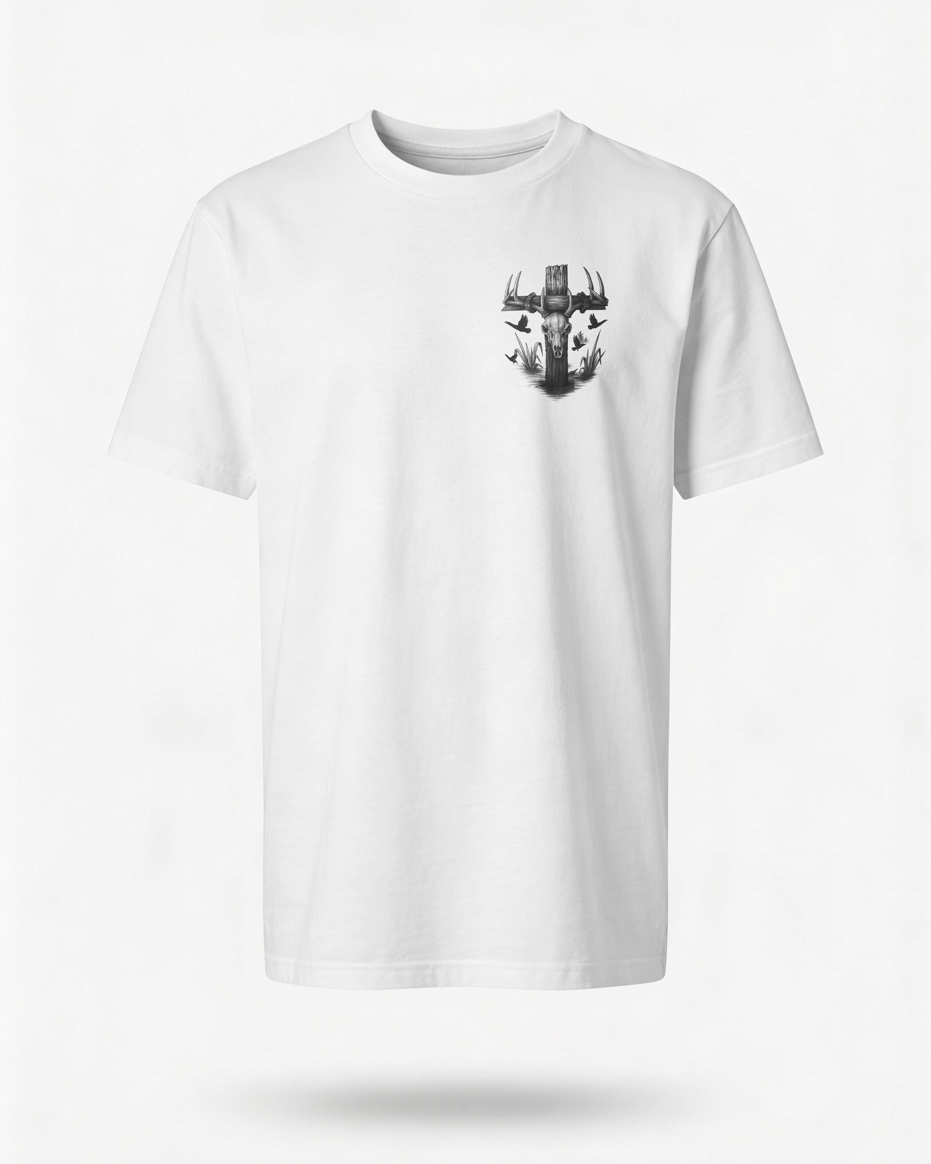 I Am A Simple Man I Like Hunting And Believe In Jesus T-Shirt Secondary image