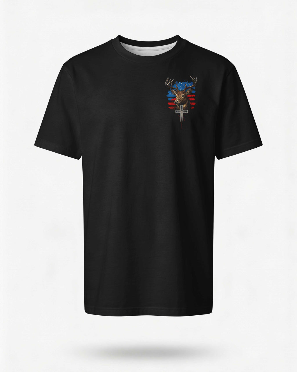 Hunter By Blood American By Birth Christian By Choice T-Shirt