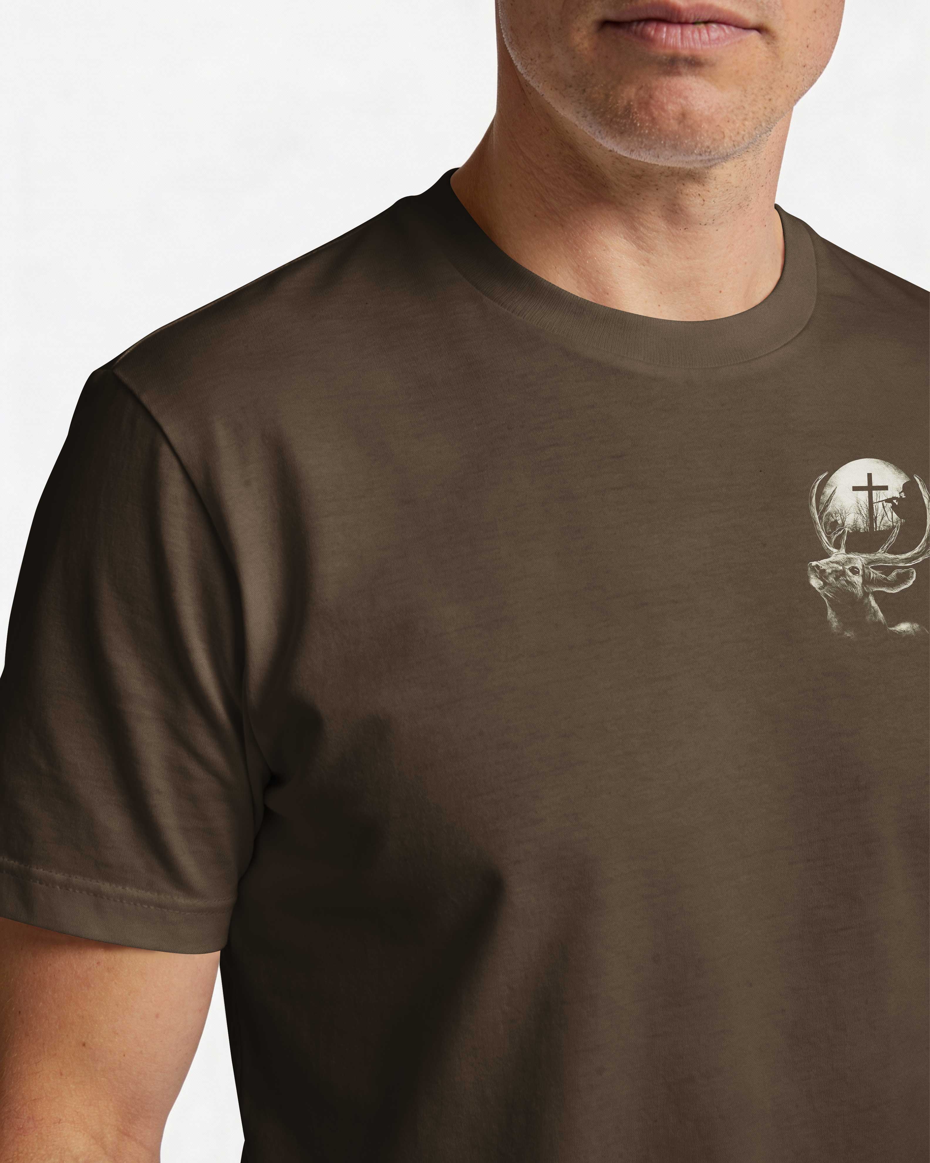 My Eyes On The Hunt But My Soul For The Cross All Over Print T-Shirt