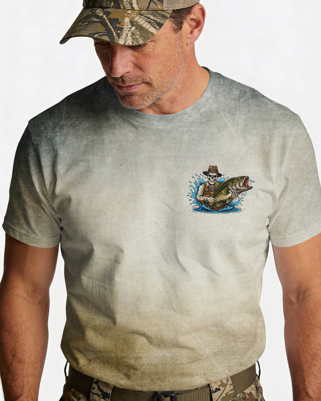 I've Got Fishing In My Veins Jesus In My Heart All Over Print T-Shirt