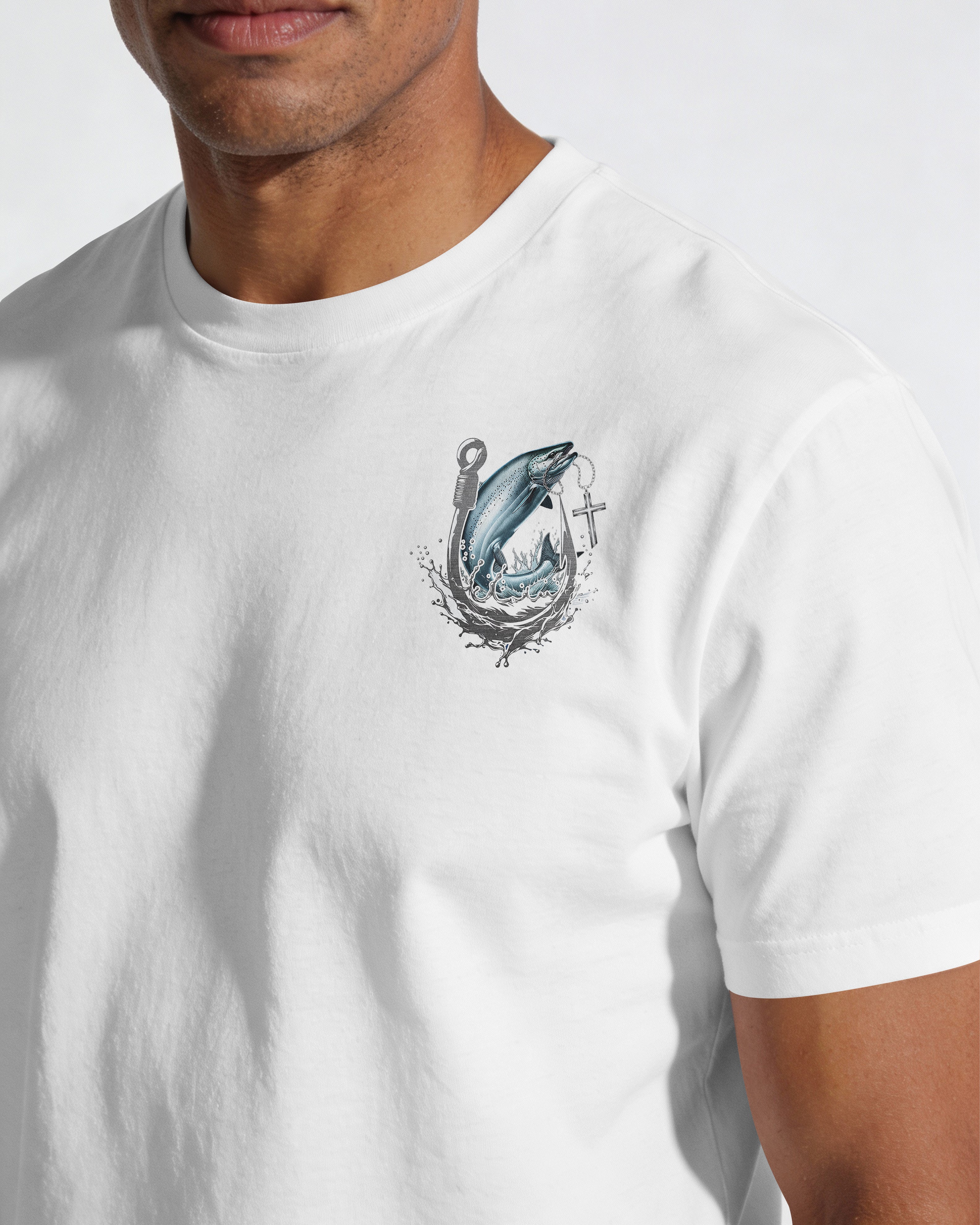 I Like Fishing And Believe In Jesus All Over Print T-Shirt