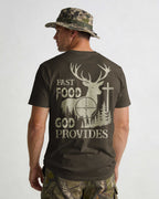 Fast Food God Provides Shirt