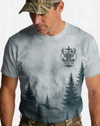 In the Woods I Hunt In the Cross I Trust Custom Name Custom Name T-Shirt