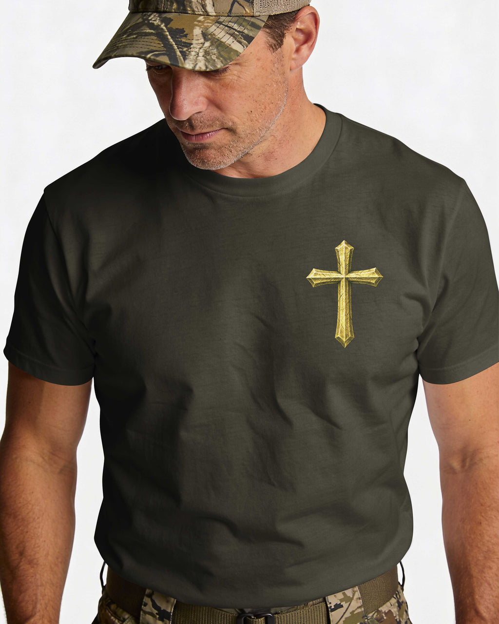 God is my Father Hunters are my brothers All Over Print Custom Name T-Shirt