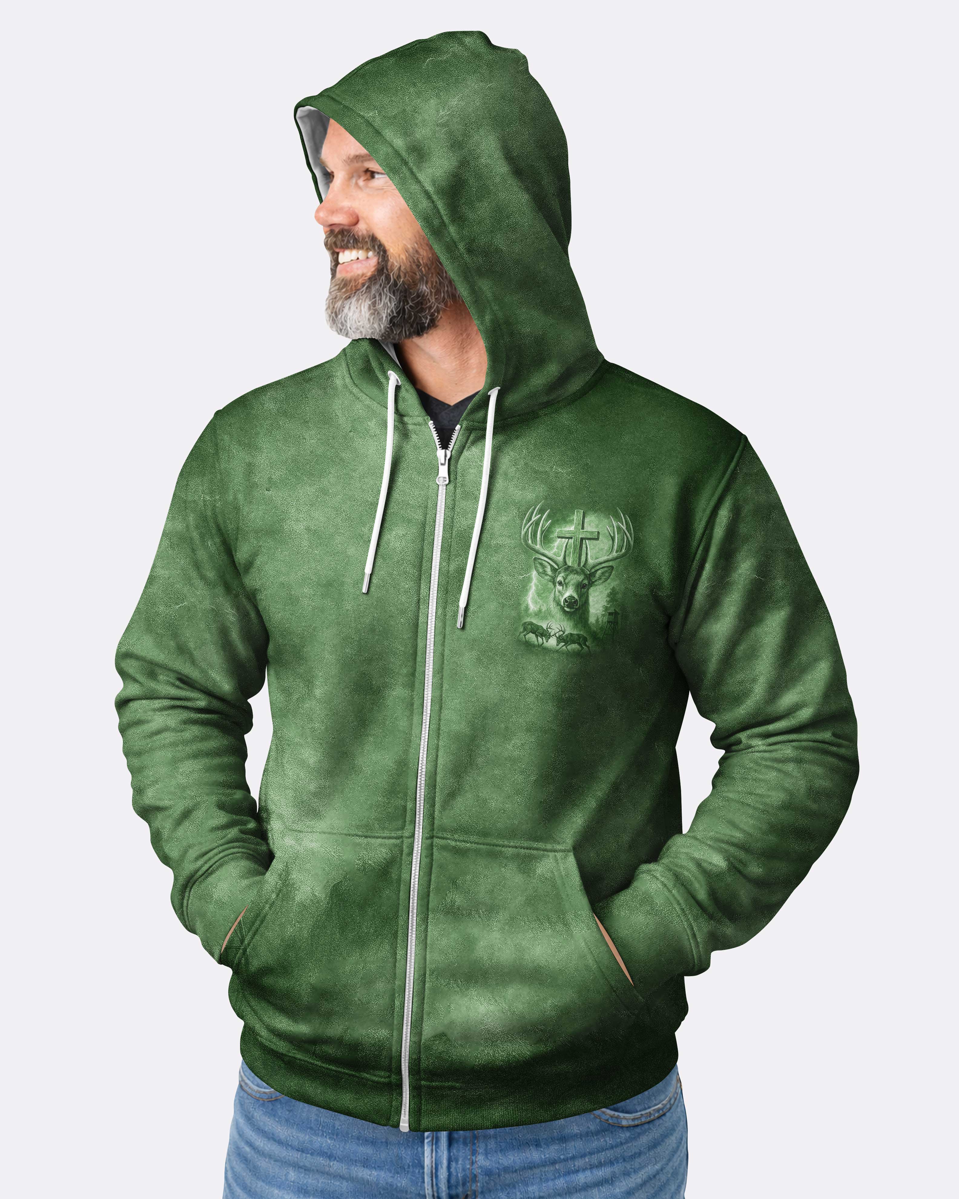 I've Got Hunting In My Veins And Jesus In My Heart Hoodie