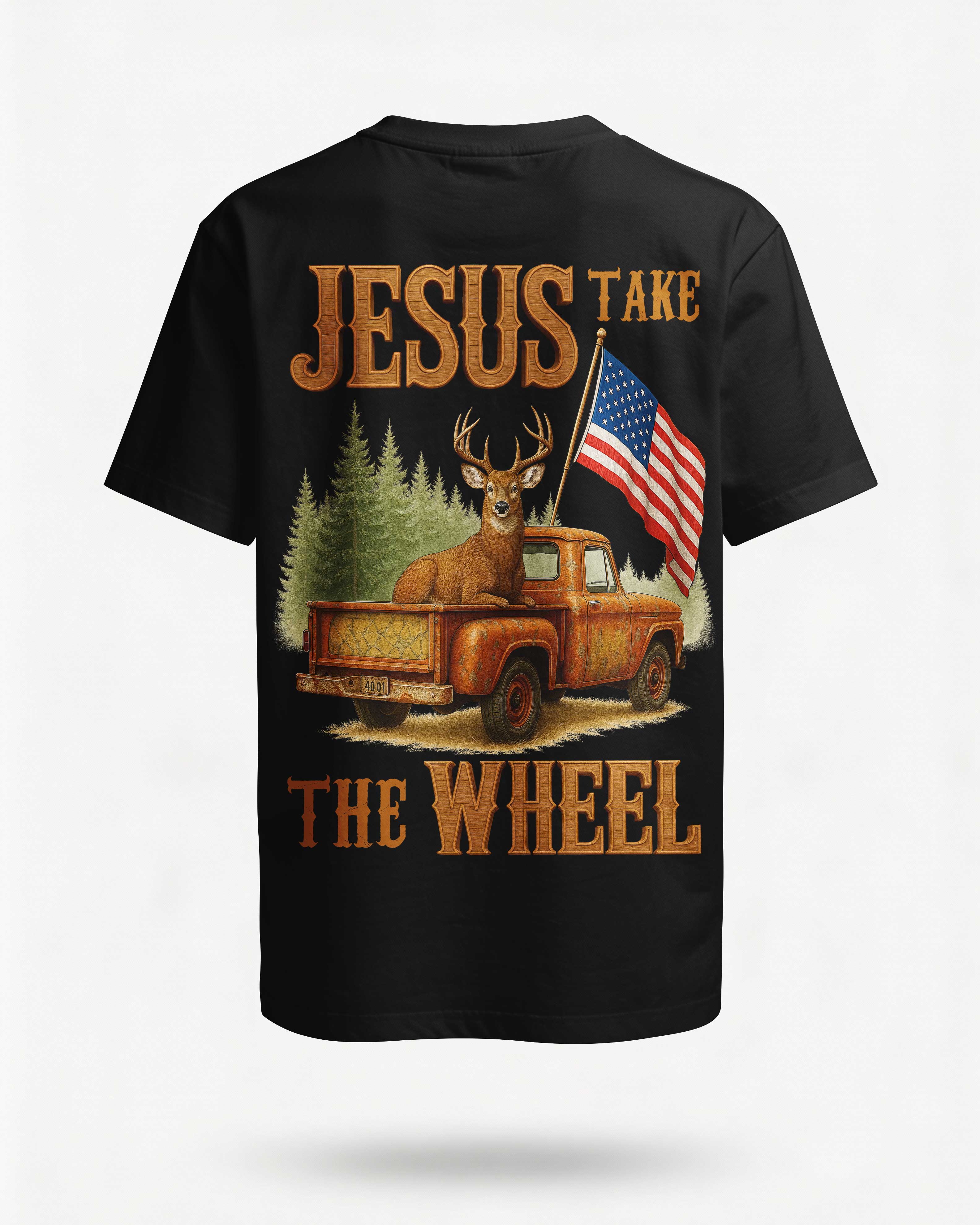 Jesus Take The Wheel All Over Print Long Sleeves Shirt Main image