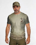 I Like Hunting And Believe In Jesus All Over Print T-Shirt