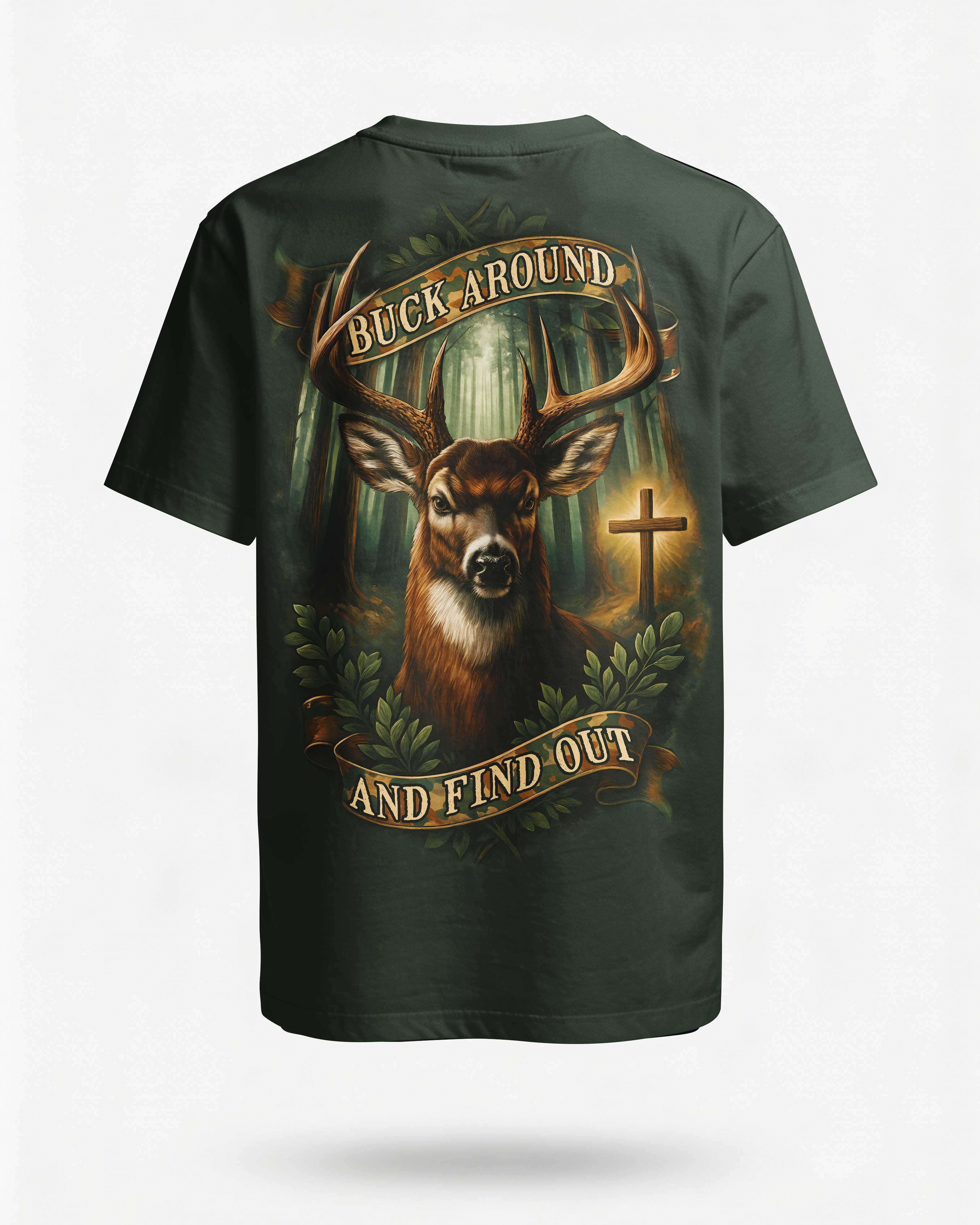 Buck Around And Find Out All Over Print Custom Name T-Shirt