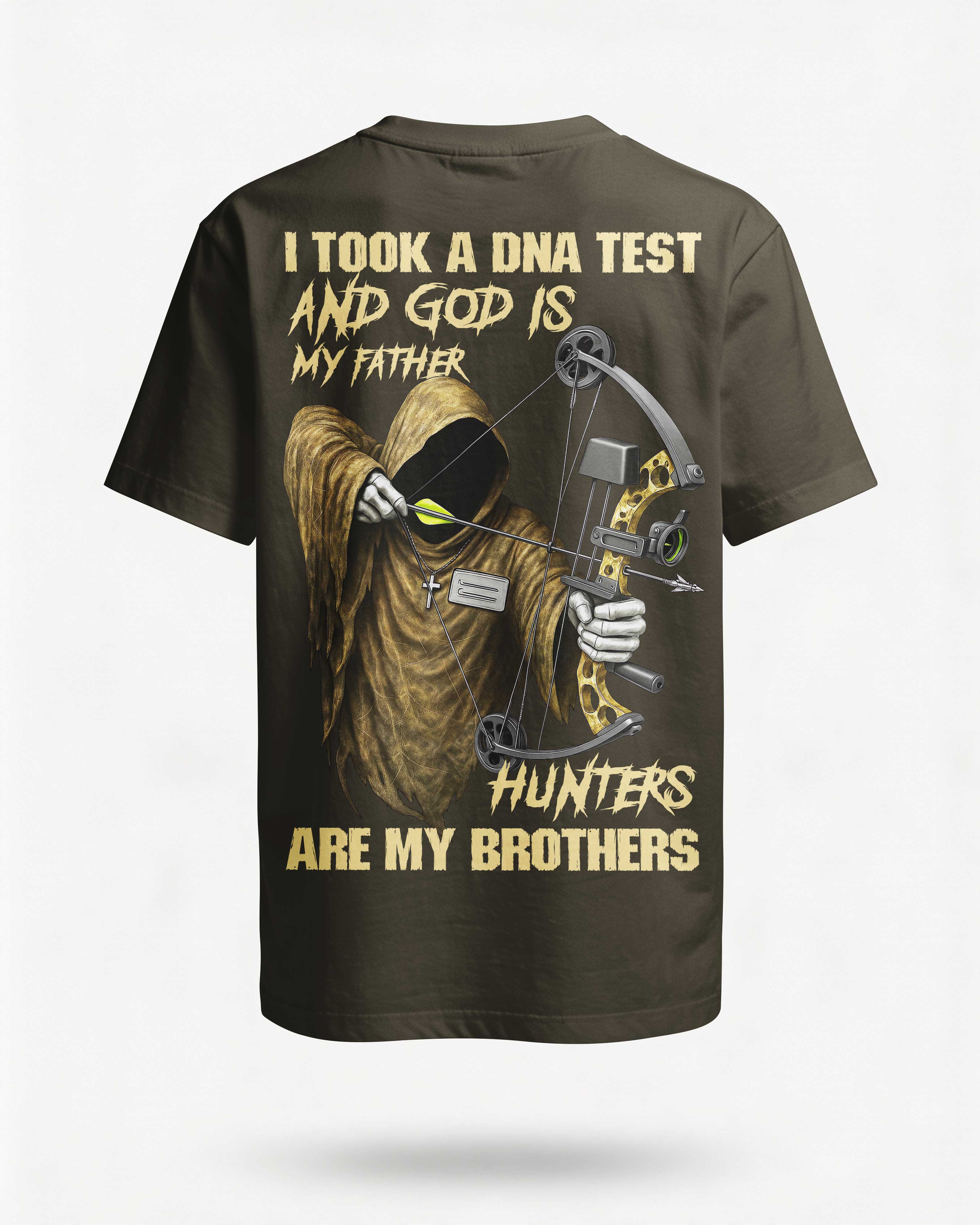 God is my Father Hunters are my brothers All Over Print Custom Name T-Shirt