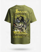 Jesus Is My Savior Fishing Is My Therapy Shirt