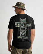 God First Family Second Then Hunting All Over Print T-Shirt