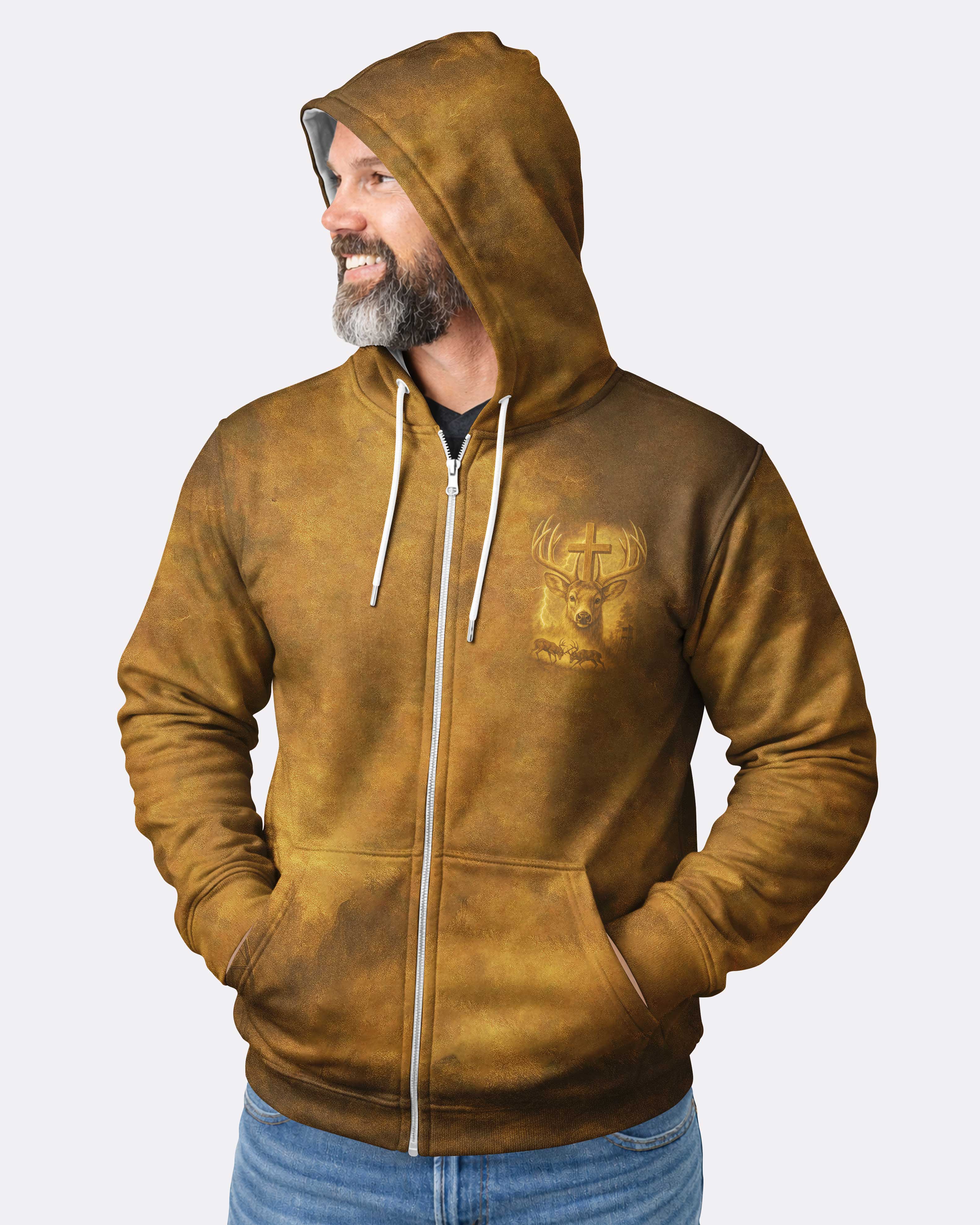 I've Got Hunting In My Veins And Jesus In My Heart Hoodie