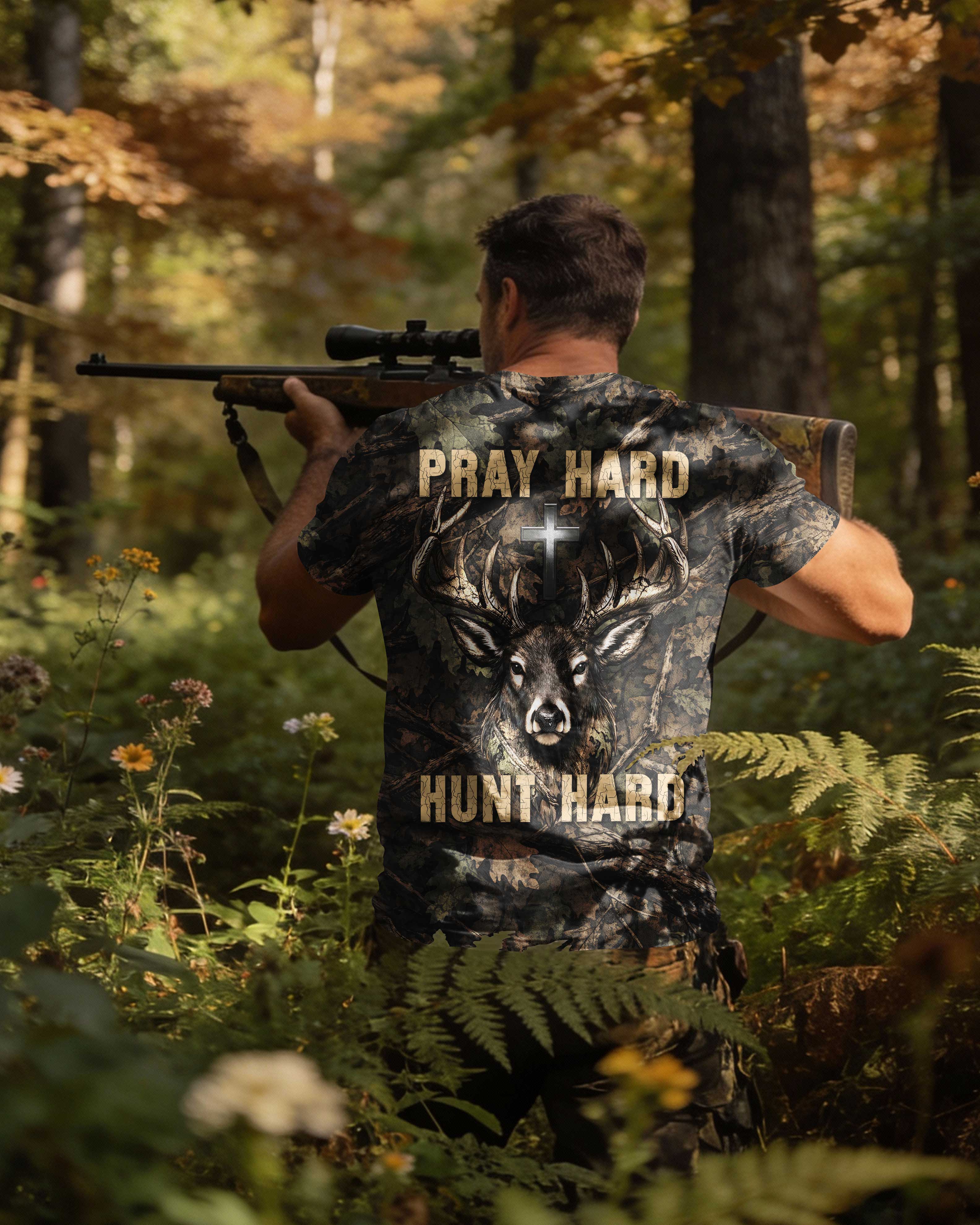 Pray Hard Hunt Hard T-Shirt