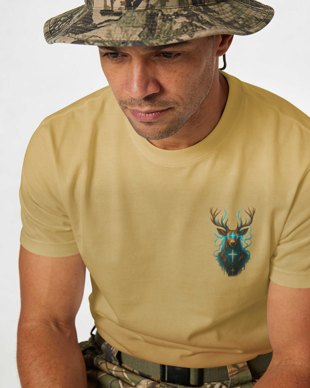 Through The Trials Of The Hunt I Find Strength In His Grace All Over Print T-Shirt