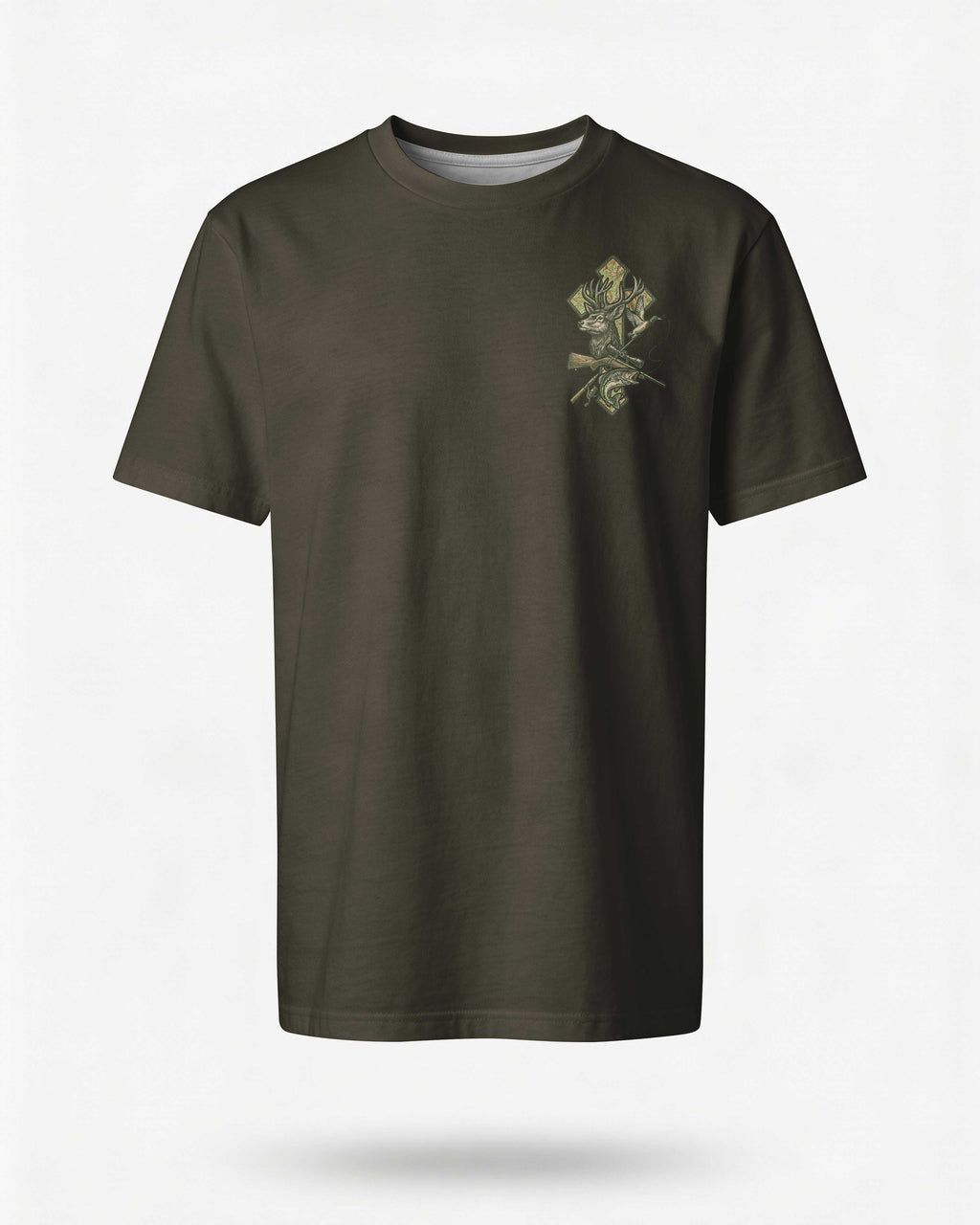 Blessed With Hunting And Fishing My Therapy From God All Over Print T-Shirt