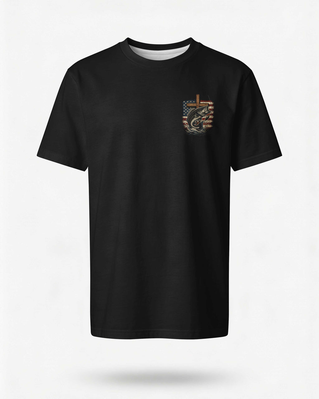 Hooked On Jesus All Over Print T-Shirt